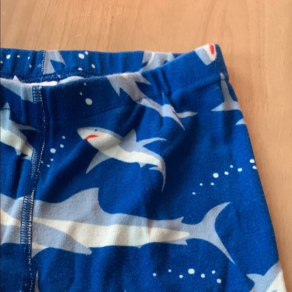 Organic cotton Blue and White Shark Print pajama shorts 🦈 - Picture 2 of 3